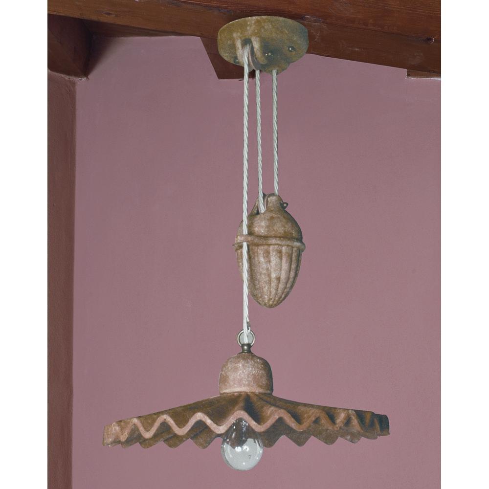 imas cotto tegla kezzel festett ellensulyos csillar mennyezeti lampa mediterran toscana toszkanai stilus etkezo asztal.jpg